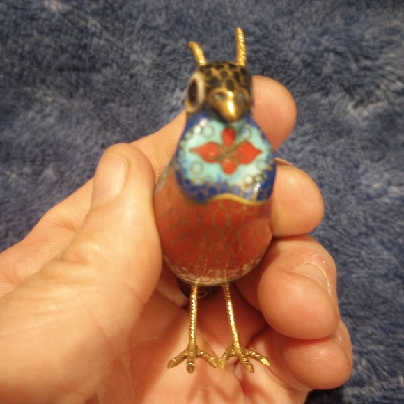 🌠 Vintage Cloisonne Bird, EUC - Picture 3 of 5
